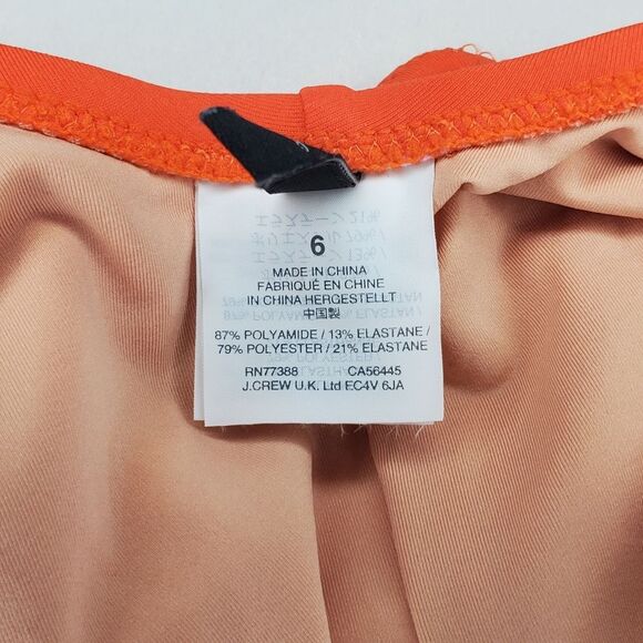 J Crew Plunging Scoopback One-Piece Swimsuit Size 6 - Picture 8 of 9